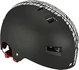 FISCHER BMX Fahrradhelm, Radhelm, Dirt Bike Helm Track, S/M, 54-58cm, schwarz weiß, TÜV...