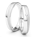 Kolibri Rings Freundschaftsringe Silber 925 Zirkonia Stein Paarpreis - Inkl....