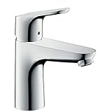 hansgrohe Focus - Waschtischarmatur mit Zugstangen-Ablauf, Wasserhahn Bad mit...