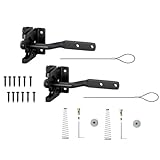 GABEALF 2er-Pack Selbstsichernder Torriegel für Holzzaun, Robust, mit Stahlfeder,...