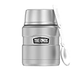 Thermos STAINLESS KING FOOD JAR 470 ml, stainless steel mat, Thermosbehälter aus...