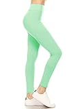 Leggings Depot Yoga-Leggings mit hoher Taille - Gr�n - Mehr Größe