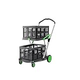 CLAX® Der Innovative Einkaufstrolley | Einkaufswagen | Lagerwagen | mit 2...