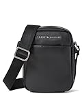 Tommy Hilfiger Herren Tasche Th City Mini Reporter mit Reißverschluss, Schwarz (Black),...