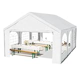 TOOLPORT Hochwertiges Partyzelt 3x6 m Pavillon Zelt PE Plane 450 N Gartenzelt...