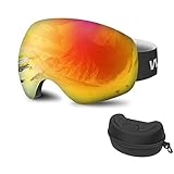 CyConncet Skibrillen für Herren Damen, Snowboardbrille, Vollflächiger Kugelspiegel,...