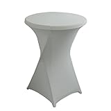 Bestenrose Stehtischhusse Stretch Cocktail Tischdecke für Stehtische Bistrotische...