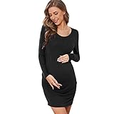 TUQIDEWU Sommer Frauen Mutterschaft Kurzarm Nursied Baby Kleid Nachthemd Stillen Nachthemd...