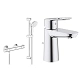 GROHE Grohtherm 800 | Thermostat-Brausebatterie, chrom, 34565001 & BauLoop -...