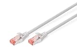 DIGITUS LAN Kabel Cat 6 - 3m - RJ45 Netzwerkkabel - S/FTP Geschirmt - Kompatibel zu Cat 6A...