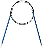 KnitPro K47129 Rundstricknadel, Metall, Blau, 80cm / 4mm