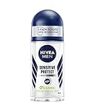 NIVEA MEN Sensitive Protect Deo Roll-On (50 ml), Antitranspirant für sensible...