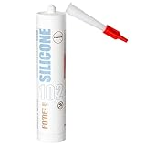 Klare Silikon Bad Dichtmasse [310 ml] - Professionelles Silikon Transparent Wasserdichtes...