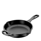 Le Creuset Signature Bratpfanne mit Eisengriff, 26,4 cm, Schwarz