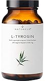 Naturkur® L-Tyrosin 500 mg - 240 Kapseln im Apothekerglas - Rein & vegan mit bester...