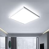 OTREN LED Deckenleuchte Flach, 24W Deckenlampe Quadrat 6500K, Modern Panel Lampe für...