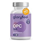 OPC Traubenkernextrakt 360 Kapseln - 1052mg Extrakt + Vitamin C pro Tagesdosis - Aus...