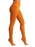 EVERSWE 80D Microfaser Damen Strumpfhose (S/M, Orange)