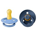 BIBS Colour Schnuller 2er-Pack, BPA-frei, Kirschform Nippel. Naturkautschuk / Latex,...