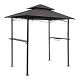 STILISTA® Grillpavillon 240 x 150 x 245 cm mit Doppelschichtdach aus Polyester,...