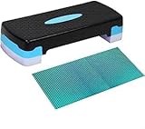 Aerobic Stepper Yoga Step Board Gym Fitness Exercise Cardio Adjustable Blocks,...