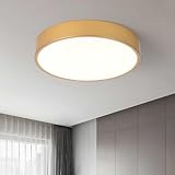 Gold Led Deckenleuchte,Ø30cm Metall 24W Küche Deckenlampe Led 3 Farbwahlcode Led Lampe...