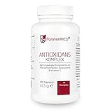 FürstenMED® Antioxidantien Komplex mit Astaxanthin + OPC + Vitamin C, 120 Kapseln, Vegan...