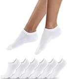 QINCAO Sneaker Socken Herren Damen 6 Paar Kurze Halbsocken Baumwolle Sportsocken...