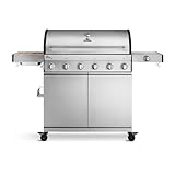 BURNHARD 6-Brenner Gasgrill Fat FRED 2022 inkl. 2x 900°C Infrarot...