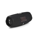 JBL Charge 5 Bluetooth-Lautsprecher in Schwarz – Wasserfeste, portable Boombox mit...