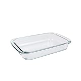 Glas-Auflaufform für Ofen, Glas-Ofenform Lasagne, 1,5L Ofenform rechteckig,...