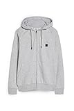 C&A Herren Hoody Sweatjacke Melange / Meliert hellgrau-Melange L