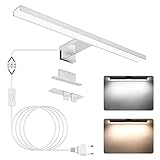 APONUO LED-Spiegelleuchte, Badezimmer-Schminkspiegel Frontbeleuchtung Wandleuchte 40cm|...