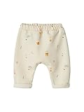 VERTBAUDET Babyhose aus Fleece, Hellbeige, einfarbig, mit Dekor, 6 m (67 cm)