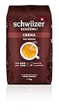 Schwiizer Schüümli medium_roast, Crema Ganze Kaffeebohnen 1kg - Intensität...