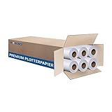 MC NOVA Plotterpapier ungestrichen 90g/m² | 914mm x 50m | 6 Rollen | Kern 2' |...