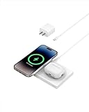 Belkin BoostCharge Pro 2-in-1 kabelloses Ladepad mit MagSafe 15 W, Schnellladegerät,...