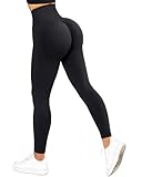 RXRXCOCO High Waist Sport Leggings Damen Lang Blickdicht Push Up Sporthose Scrunch Booty...