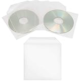 100 Stück CD/DVD/Bluray Schutzhüllen, PP, Transparent Hüllen, Sleeves mit...