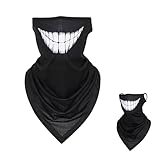 PORUPAEL Bandana Gesichtsmaske mit Ohrschlaufen, Multifunktionstuch...