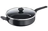 Tefal B5553733 Easy Cook & Clean Schmorpfanne 28 cm, Antihaftbeschichtung, Thermo-Signal...