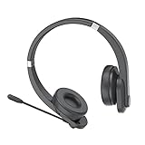 vreplrse Kopfhörer Wireless Headset Noise Cancelling Einstellbarer Kopfbügel Musik...