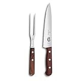 Victorinox, Wood, Profi Tranchier-Set, 2-teilig, Tranchiermesser und Gabel,...