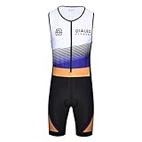 Dialed Herren Triathlon-Anzug – Premium ärmellos/gepolsterte Tri-Anzüge für...