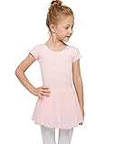 Mecceos Kinder Ballettkleidung Mädchen Ballettkleid Kurzarm Baumwolle...