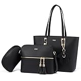 LOVEVOOK Handtasche Damen Set, Shopper Schultertasche Umhängetasche Damen...