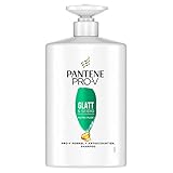 Pantene Pro-V XXL Glatt & Seidig Shampoo für Widerspenstiges Haar, Shampoo Damen, 1L