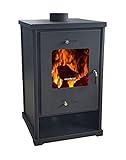 Prometey EEK A+ Kaminofen EKO 96175 Anthrazit Holzofen 10,2 kW Kamin Ofen Dauerbrandofen...