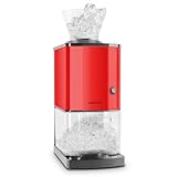 OneConcept Crushed Ice Maschine, Schneller Crushed Ice Maker mit Auffangschale, Eiscrusher...