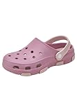 Realpaks Unisex Clogs Kinder für Jungen und Mädchen Pink_Beige 33